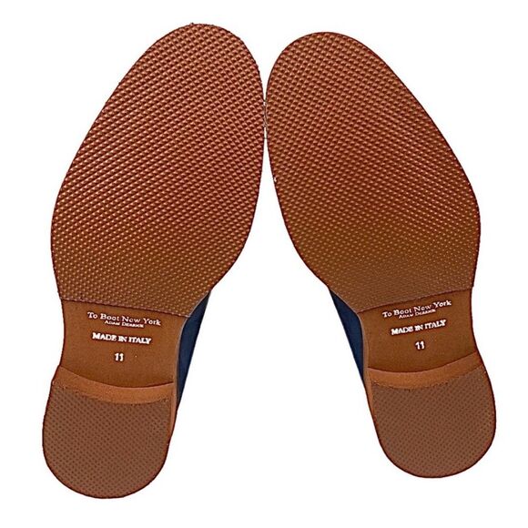 To Boot New York Joel Blue Leather Oxfords Men’s 11 D Made in Italy - Picture 7 of 7